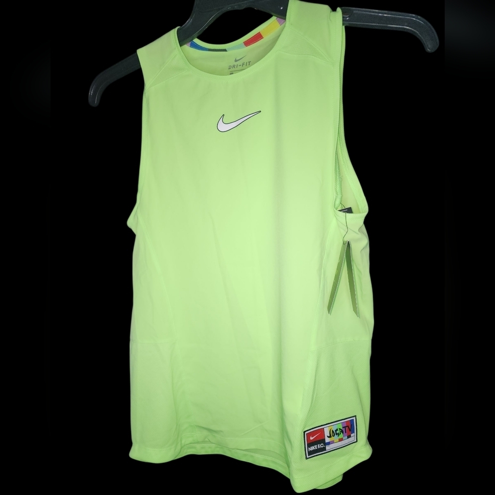 Nike FC Dri-Fit Joga Bonito TV Soccer Tank Top Women's S Lime Glow